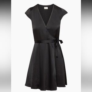 Wilfred Mademoiselle Satin Wrap Dress